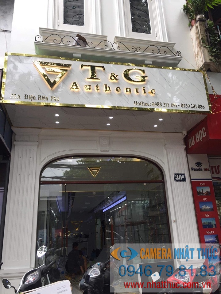 Lắp đặt HT camera thông minh Tiandy tại shop thời trang T&G ở địa chỉ 30A Điện Biên Phủ