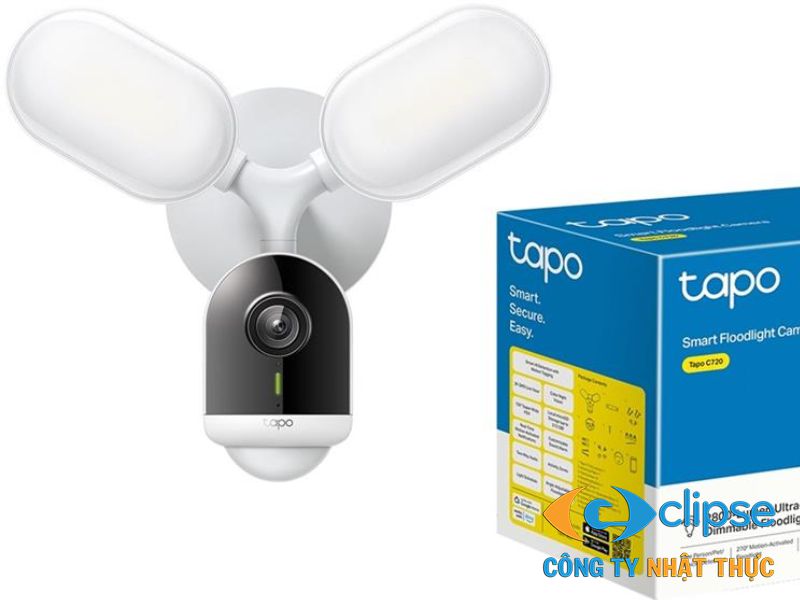 Camera Tapo C720 kết hợp giữa AI và đèn pha chiếu sáng