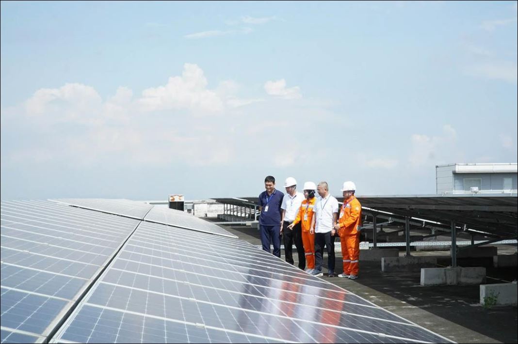 Toàn cảnh dự án điện mặt trời quy mô lớn tại khu công nghiệp