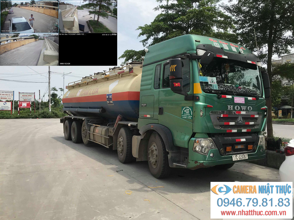 Lắp đặt camera quan sát quản lý xe bồn chở dầu tại Bắc Ninh
