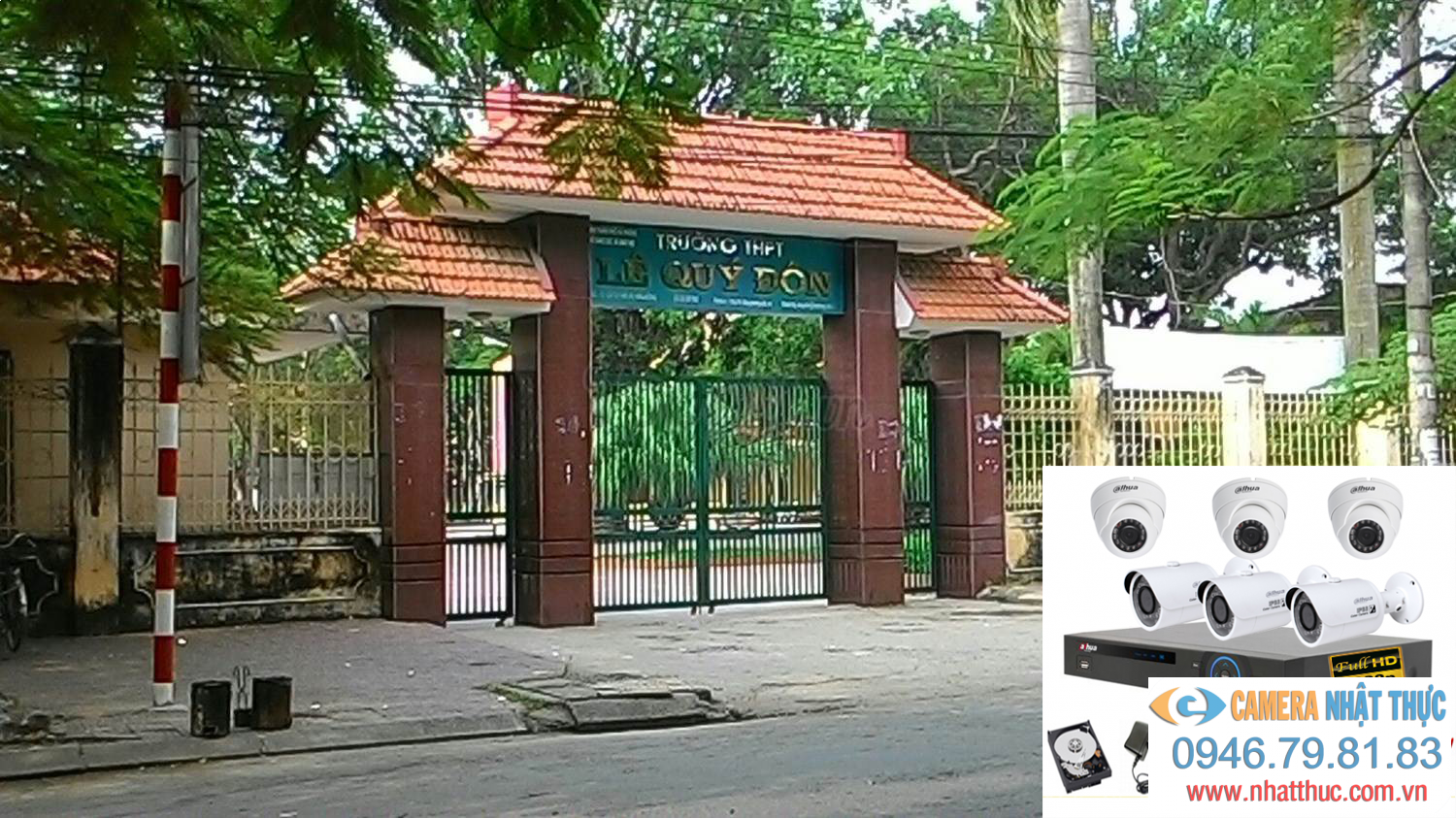 Lắp đặt camera giám sát cho trường học Lê Quý Đôn tại Hải Phòng