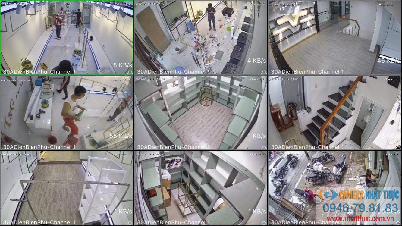 Lắp đặt hệ thống camera IP thông minh Tiandy cho shop quần áo T&G
