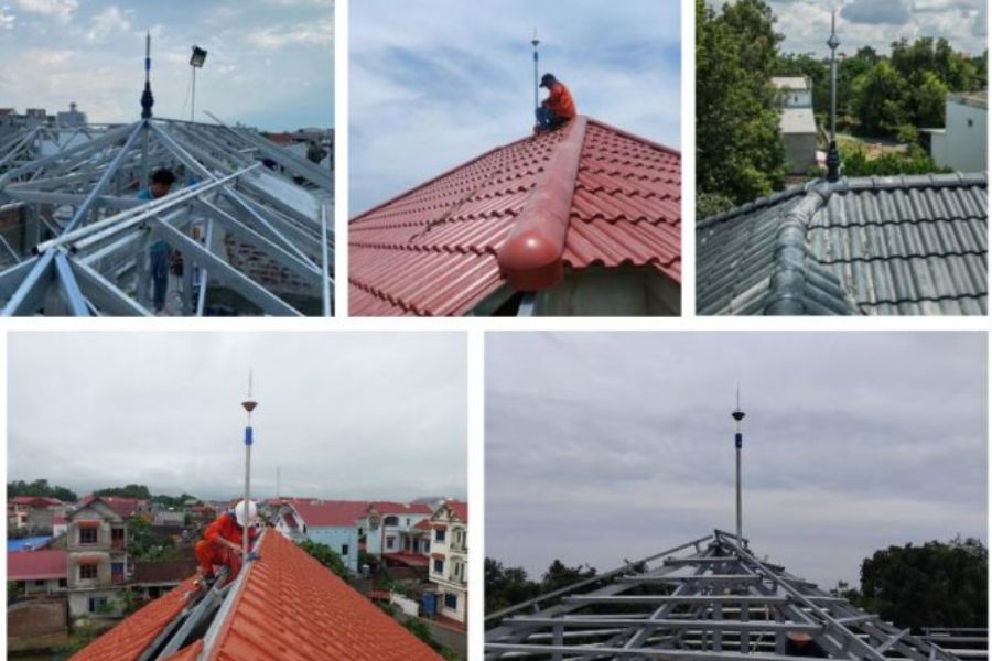 Báo giá chống sét chính xác cho nhà mái ngói, mái Nhật, mái Thái, đảm bảo an toàn tuyệt đối cùng Nhật Thực.