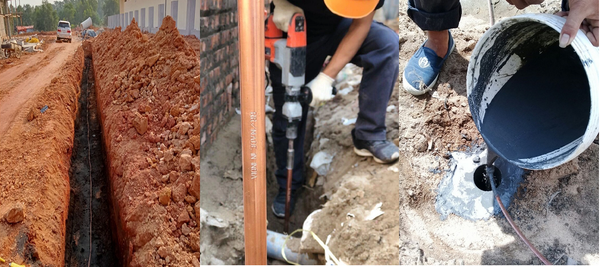 Thi công bãi tiếp địa chuẩn kỹ thuật an toàn, bền vững cho mọi công trình.