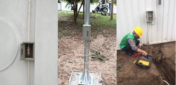 Lắp đặt hộp đo trở đất chuẩn kỹ thuật kiểm soát hiệu quả hệ thống tiếp địa