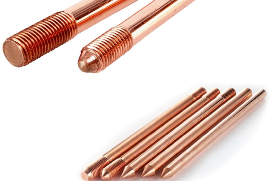 Vật tư chống sét chuyên dụng (cọc đồng, kẹp inox) chống ăn mòn cho khu vực ven biển Quảng Ninh