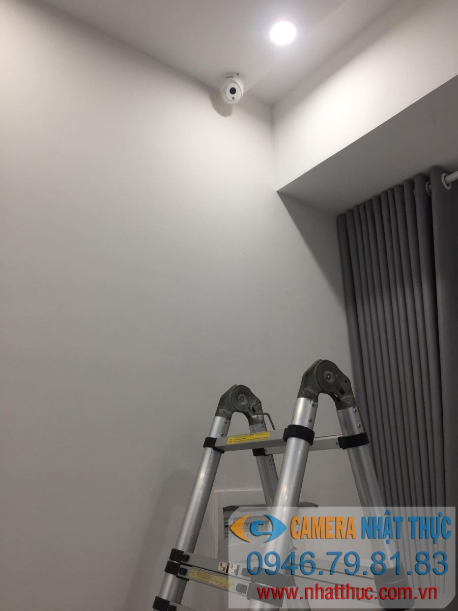 Thi công lắp đặt hệ thống Camera cho phòng khách ở Vinhome