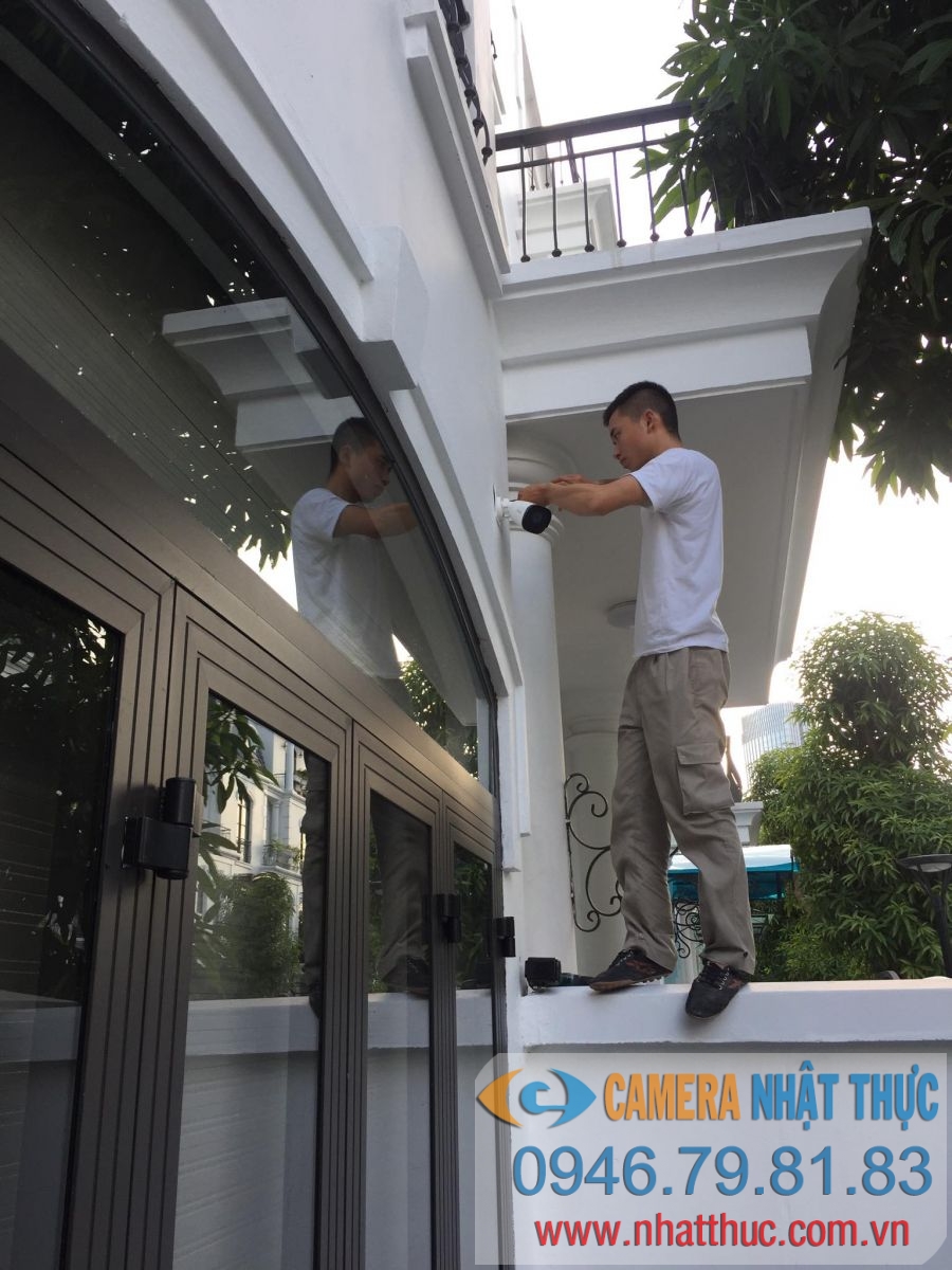 Thi công lắp đặt hệ thống Camera trước cổng nhà ở Vinhome