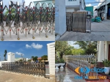 Lắp đặt cổng xếp inox Hạ Long: Địa chỉ thi công uy tín & giá tốt!