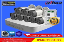 Trọn bộ 08 Camera giá rẻ tại Hải Phòng