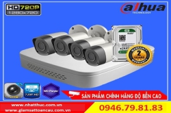 Trọn bộ 04 camera giá rẻ tại Hải Phòng