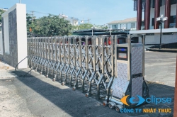 Dịch vụ lắp đặt cổng xếp inox Nam Định chuyên nghiệp, giá tốt