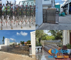 Lắp đặt cổng xếp inox Hạ Long: Địa chỉ thi công uy tín & giá tốt!