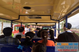 Lắp đặt camera quan sát trên xe điện, tàu điện tại các khu du lịch