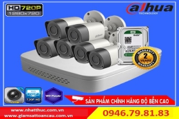 Lắp trọn bộ 06 Camera giá rẻ tại Hải Phòng