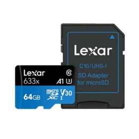 Thẻ nhớ Micro SD 64GB Lexar LSDMI64GBB633A Class 10