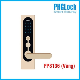 Khóa cửa điện tử cho căn hộ PHGLOCK FP8136 (Vàng)