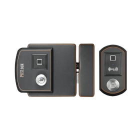 Khóa cổng vân tay cao cấp ngoài trời PHGLock FE38 (Đen)