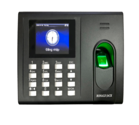 Máy chấm công vân tay + Thẻ cảm ứng+ Pin lưu điện RONALD JACK FG3000