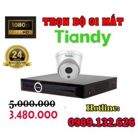 TRỌN BỘ 01 CAMERA TIANDY IP GIÁ RẺ - 2.0MP