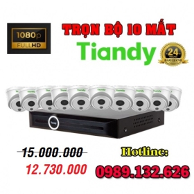 TRỌN BỘ 10 CAMERA TIANDY IP GIÁ RẺ - 2.0MP  
