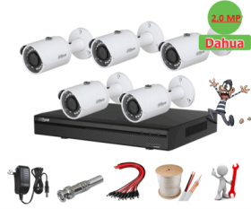 Trọn bộ 05 camera Dahua 2.0MP Full HD