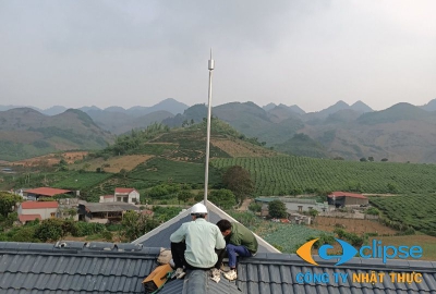 Lắp đặt hệ thống chống sét tàng hình bảo vệ biệt thự Smarthome