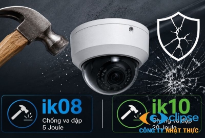 2 tiêu chuẩn cốt lõi khi chọn camera chống va đập IK08 và IK10