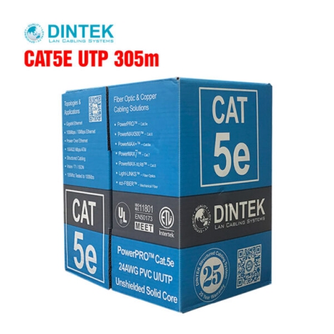 Cáp mạng Dintek CAT.5E UTP 305m (1101-03029)