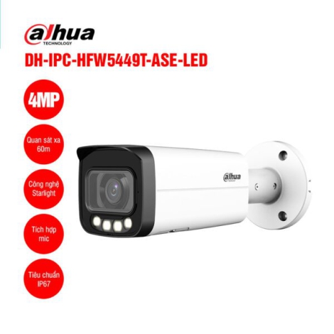 Camera IP 4MP DAHUA DH-IPC-HFW5449T-ASE-LED