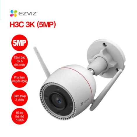 Camera WiFi thông minh 5MP EZVIZ H3C 3K (CS-H3c-R100-1J5WKFL)