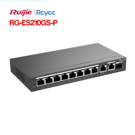 Layer 2 Smart Managed PoE Switch 10 Cổng RUIJIE RG-ES210GS-P