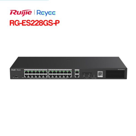 Layer 2 Smart Managed PoE Switch 28 Cổng RUIJIE RG-ES228GS-P