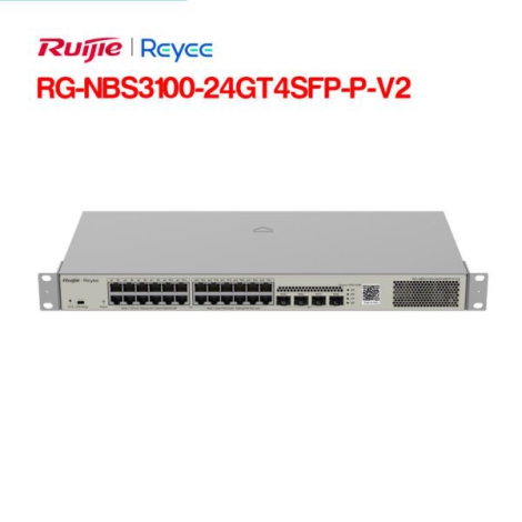 Layer 2 Smart Managed PoE Switch 24 Cổng RUIJIE RG-NBS3100-24GT4SFP-P-V2