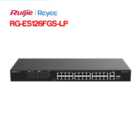 Unmanaged switch 24 cổng PoE RUIJIE RG-ES126FGS-LP
