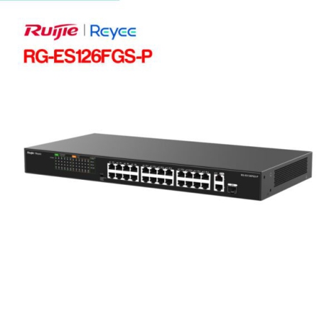 Unmanaged switch 24 cổng PoE RUIJIE RG-ES126FGS-P