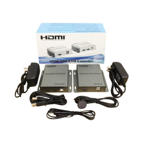 Bộ nối dài HDMI qua cáp mạng 60m ONECAM HDMI-LAN 60KVM