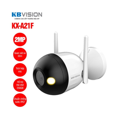 Camera Wifi Full Color 2MP KBVISION KX-A21F
