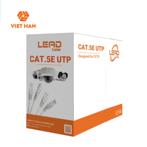 Cáp mạng 305m Việt Hàn LEAD CAT.5E UTP 25AWG 305m