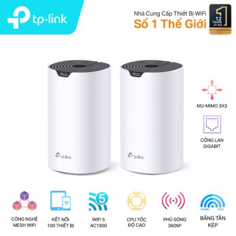 Hệ Thống Wi-Fi Mesh Cho Gia Đình AC1900 TP-LINK Deco S7