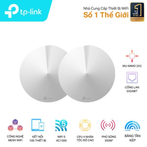 Hệ thống Wi-Fi Mesh cho Gia đình AC1300 TP-LINK Deco M5
