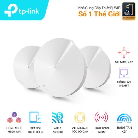 Hệ thống Wi-Fi Mesh cho Gia đình AC1300 TP-LINK Deco M5
