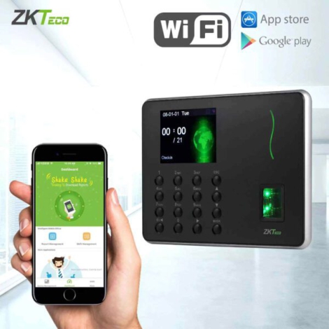 Máy chấm công vân tay hỗ trợ Wifi ZKTECO WL10
