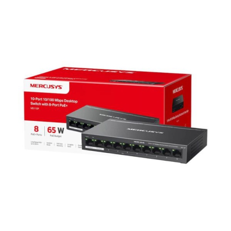 Switch Để Bàn 10 Cổng 10/100M Mercusys MS110P