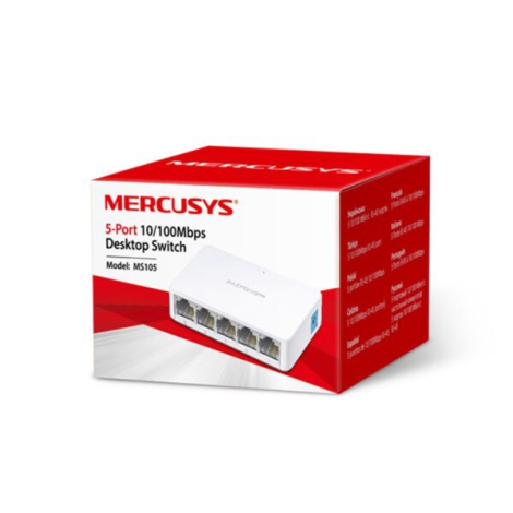 Switch Để Bàn Mini 5 Cổng 10/100M Mercusys MS105