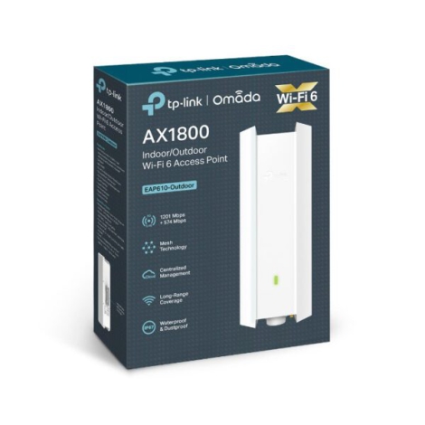 Access Point Wi-Fi 6 Chuẩn AX1800 Tốc độ 574Mbps TP-LINK EAP610-Outdoor