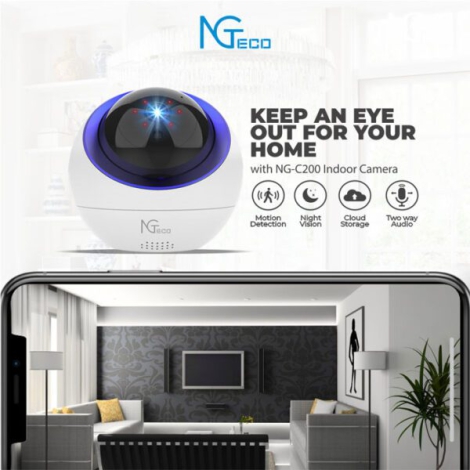 Camera IP Wifi PT 2MP ZKTECO NG-C200