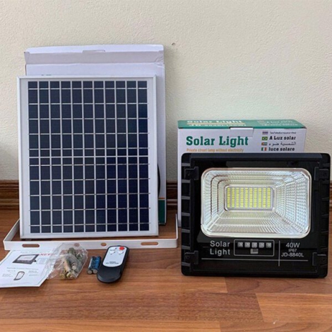 Đèn pha led năng lượng mặt trời JINDIAN JD-8840L