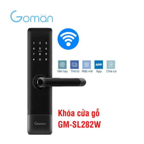 Khóa cửa gỗ thông minh GOMAN GM-SL282W