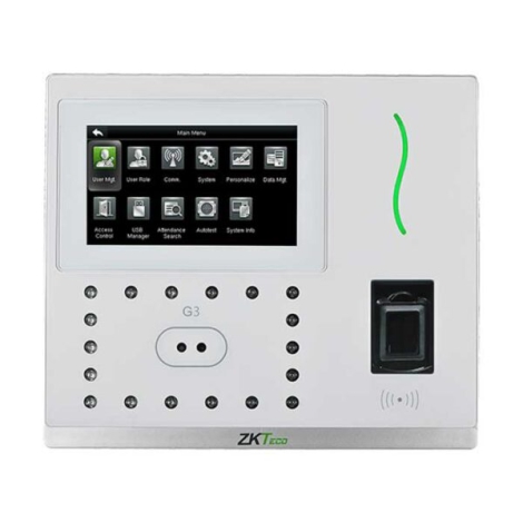 Máy chấm công vân tay, khuôn mặt, thẻ ZKTeco G3